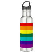 7 Stripes Regenbooggraffelfles Waterfles (Voorkant)