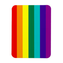 7 Stripes Regenboogkap Pride Flag Premium Magnet