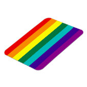7 Stripes Regenboogkap Pride Flag Premium Magnet Magneet (Linkerzijde)