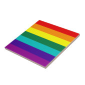 7 Stripes Regenboogkap Pride Flag Tile Tegeltje (Zijkant)