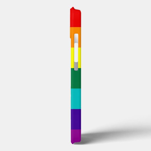7 Stripes regenboogpride Case-Mate iPhone Case (Achterkant / Links)