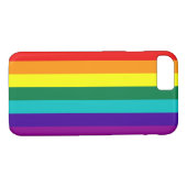 7 Stripes regenboogpride Case-Mate iPhone Case (Achterkant (Horizontaal))