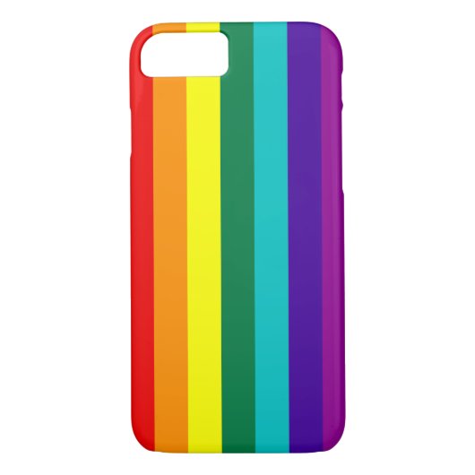 7 Stripes regenboogpride Case-Mate iPhone Case (Achterkant)