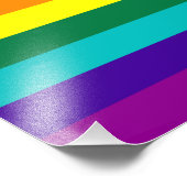 7 Stripes regenboogpride Foto Afdruk (Hoek)