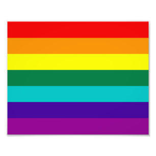 7 Stripes regenboogpride Foto Afdruk