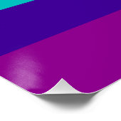 7 Stripes regenboogpride Poster (Hoek)