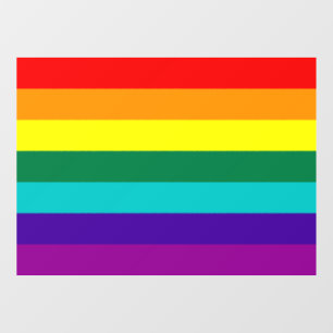 7 Stripes regenboogpride Raamsticker
