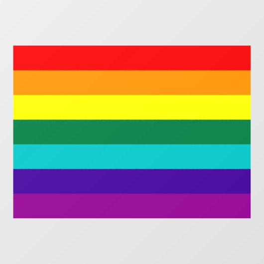 7 Stripes regenboogpride Raamsticker (Vel)