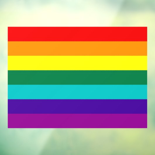 7 Stripes regenboogpride Raamsticker (Vel 3)