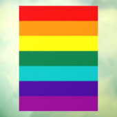 7 Stripes regenboogpride  Raamsticker (Vel 3)