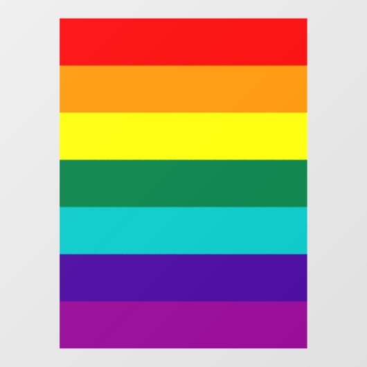7 Stripes regenboogpride  Raamsticker (Vel)