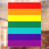 7 Stripes regenboogpride  Raamsticker (Vel 2)