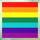 7 Stripes regenboogpride Raamsticker (Vel 3)