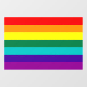 7 Stripes regenboogpride  Raamsticker
