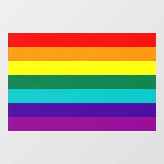 7 Stripes regenboogpride  Raamsticker (Vel)