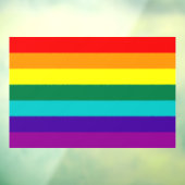 7 Stripes regenboogpride  Raamsticker (Vel 3)