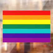 7 Stripes regenboogpride  Raamsticker (Vel 2)