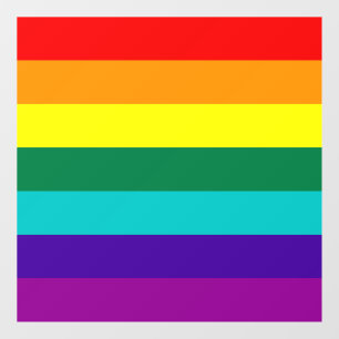7 Stripes regenboogpride  Raamsticker