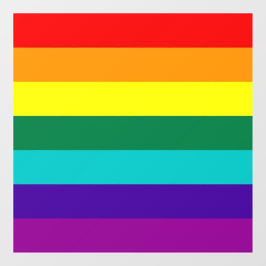 7 Stripes regenboogpride  Raamsticker (Vel)