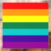 7 Stripes regenboogpride  Raamsticker (Vel 2)
