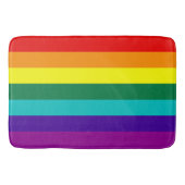 7 Stripes Regenboogpride vlag Badmat (Voorkant)