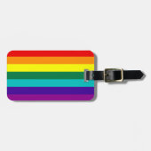 7 Stripes Regenboogpride vlag Bagagelabel (Voorkant horizontaal)