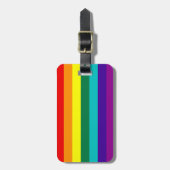 7 Stripes Regenboogpride vlag Bagagelabel (Voorkant verticaal)