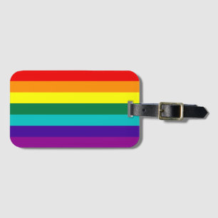 7 Stripes Regenboogpride vlag Bagagelabel