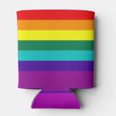 7 Stripes Regenboogpride vlag Blikjeskoeler (Achterkant)