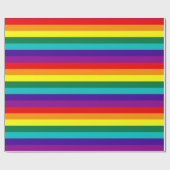 7 Stripes Regenboogpride vlag Cadeaupapier (Vlak)
