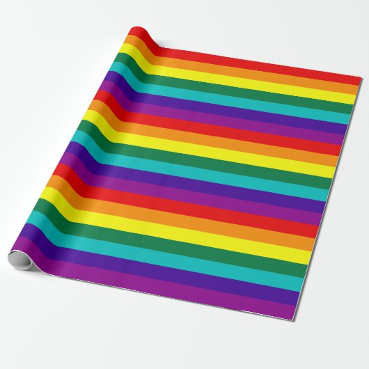 7 Stripes Regenboogpride vlag Cadeaupapier (Uitgerold)