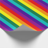 7 Stripes Regenboogpride vlag Cadeaupapier (Hoek)