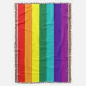 7 Stripes Regenboogpride vlag Deken (Voorkant Verticaal)