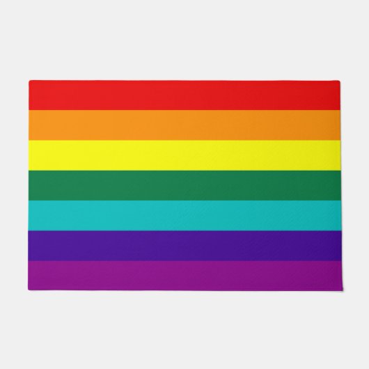7 Stripes Regenboogpride vlag Deurmat (Voorkant)