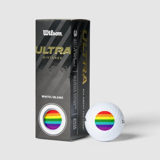 7 Stripes Regenboogpride vlag Golfballen (Verpakking)
