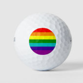 7 Stripes Regenboogpride vlag Golfballen (Voorkant)