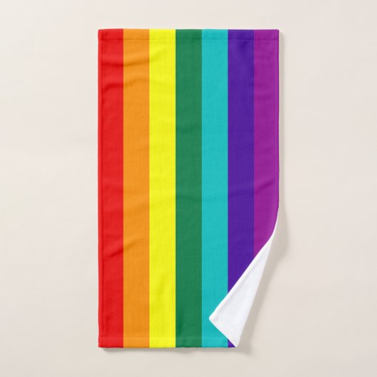 7 Stripes Regenboogpride vlag Handdoek (Handdoek)