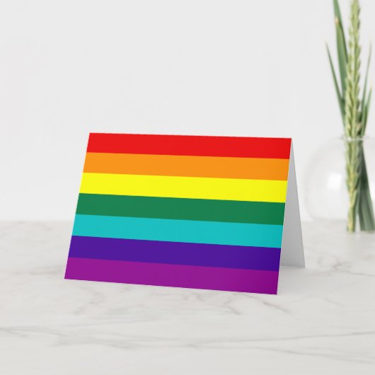 7 Stripes Regenboogpride vlag Kaart (Voorkant)