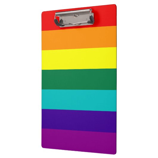 7 Stripes Regenboogpride vlag Klembord (Links)
