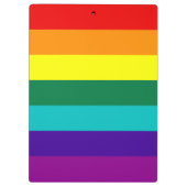 7 Stripes Regenboogpride vlag Klembord (Achterkant)
