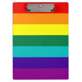 7 Stripes Regenboogpride vlag Klembord (Voorkant)