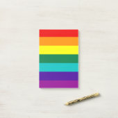7 Stripes Regenboogpride vlag Post-it® Notes (Op bureau)