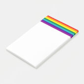7 Stripes Regenboogpride vlag Post-it® Notes (Schuin)