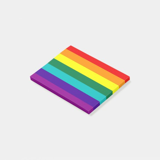 7 Stripes Regenboogpride vlag Post-it® Notes (Schuin)