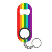 7 Stripes Regenboogpride vlag Sleutelhanger Flessenopener (Achterkant)
