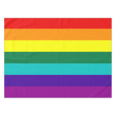 7 Stripes Regenboogpride vlag Tafelkleed (Voorkant (Horizontaal))