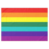 7 Stripes Regenboogpride vlag Tafelkleed (Voorkant (Horizontaal))