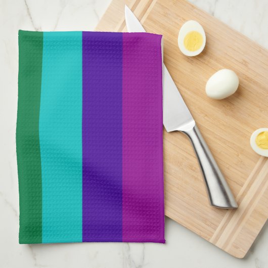 7 Stripes Regenboogpride vlag Theedoek (Quarter Fold)