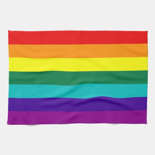 7 Stripes Regenboogpride vlag Theedoek (Horizontaal)