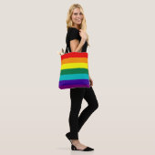 7 Stripes Regenboogpride vlag Tote Bag (Op model)